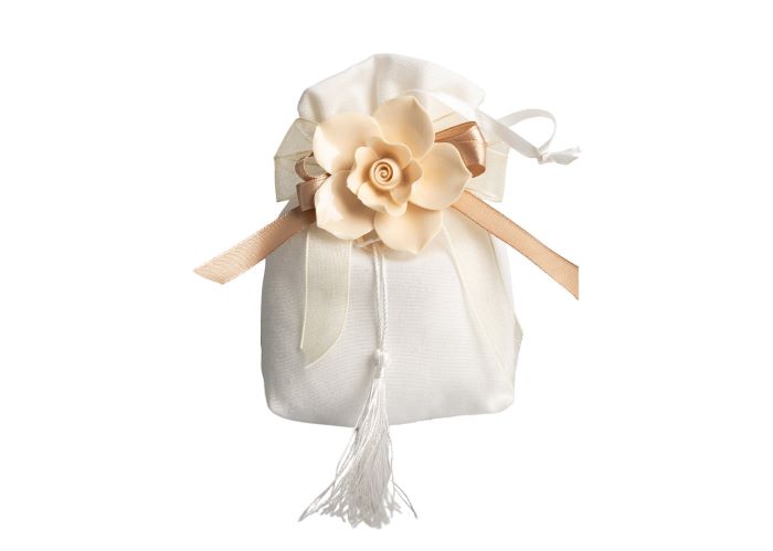 Sacchettone Bianco Porcellana Fiore
