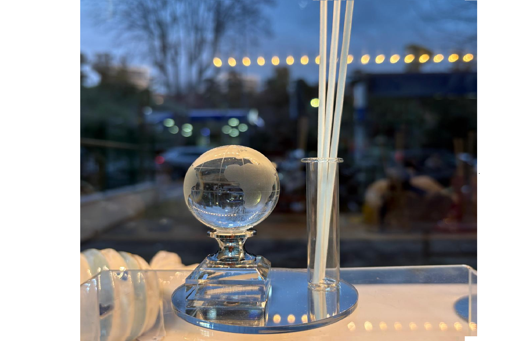 Profumatore Globo Cristallo Plexiglass