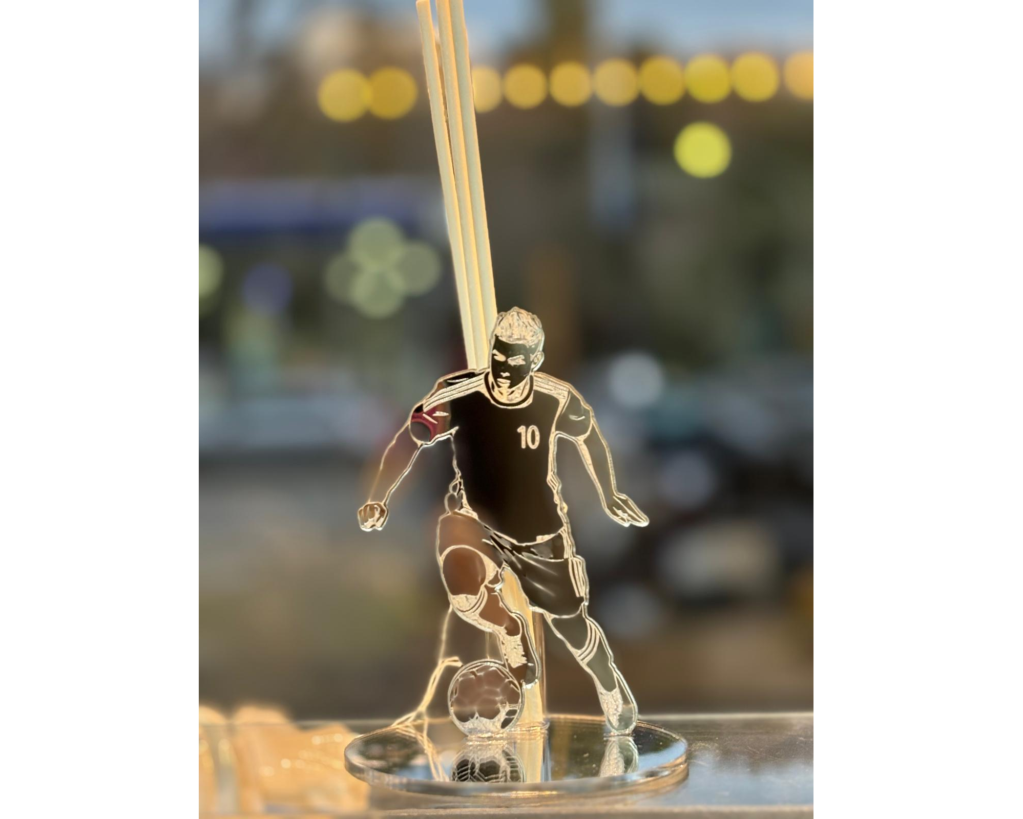 Profumatore Giocatore Calcio Plexiglass