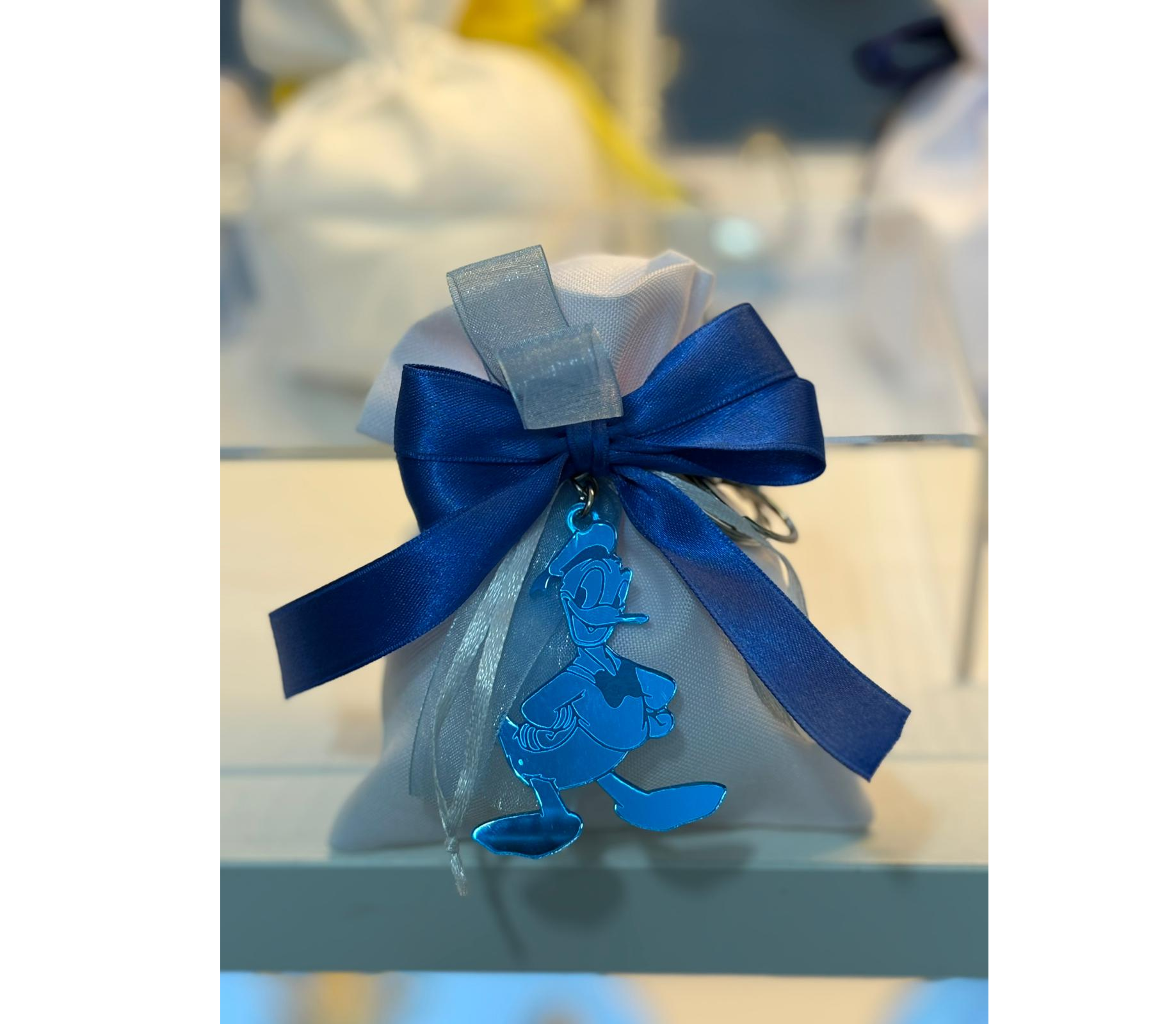 Sacchetto Portachiavi Paperino Plexiglass