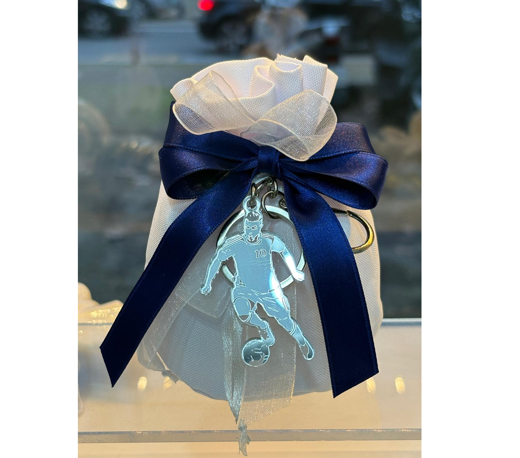 Sacchetto Portachiavi Giocatore Calcio