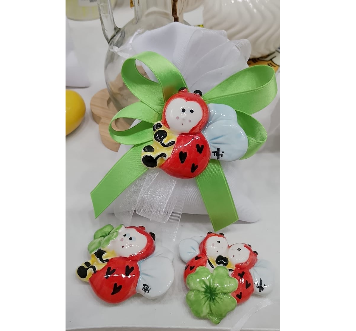 Sacchetti Cotone Magnete Coccinella